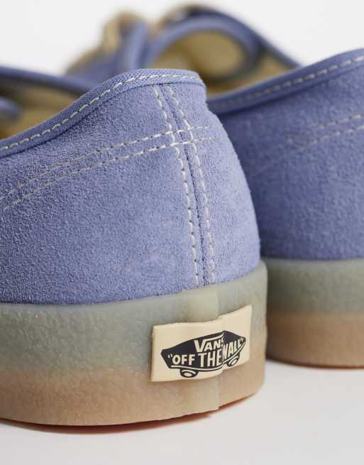 Vans Authentic – Jasnoniebieskie buty sportowe z jasnobrązową podeszwą, 3 z 5