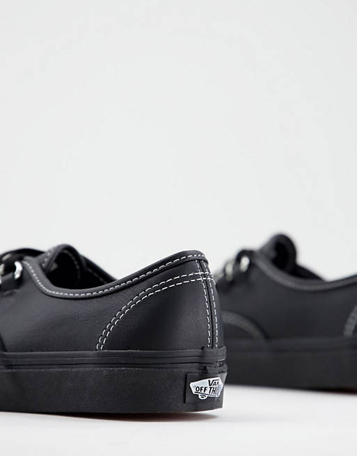 Vans Authentic Leather in black | ASOS