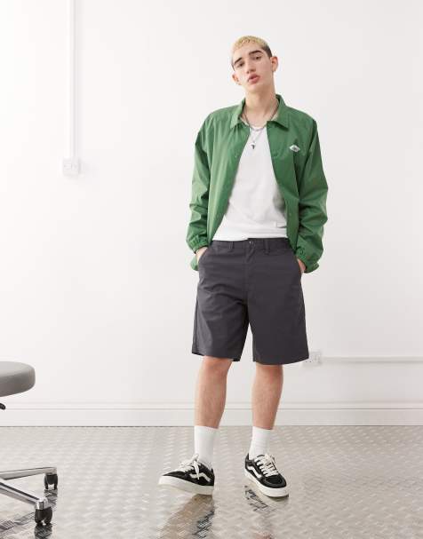 Vans Authentic – Locker geschnittene Chinohose in Dunkelgrau - view 1