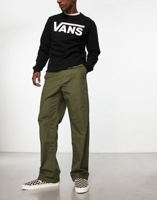 Vans Authentic loose fit chinos in green