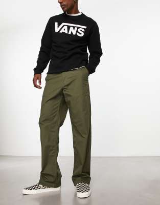 Vans Authentic loose fit chinos in green