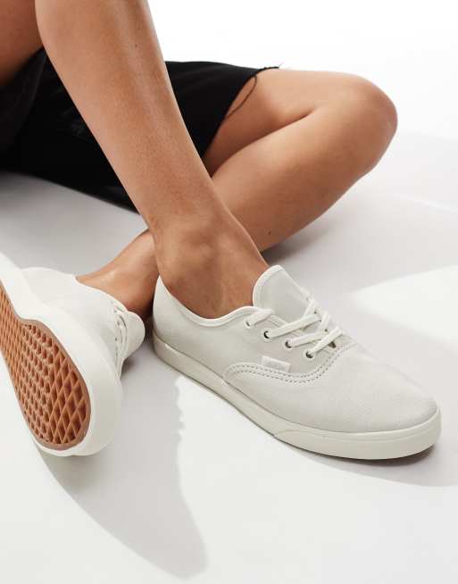 Vans Chaussures Vans Authentic Cuir Blanc Vans Authentic Blanche