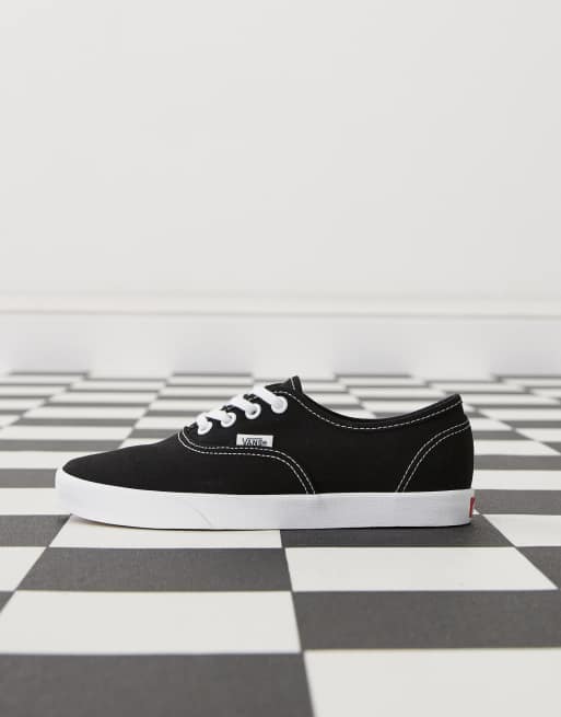 Vans Authentic Lowpro sneakers in black and white | ASOS