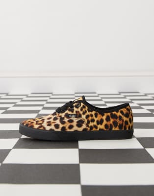 Vans Authentic Lowpro Sneakers In Animal Print
