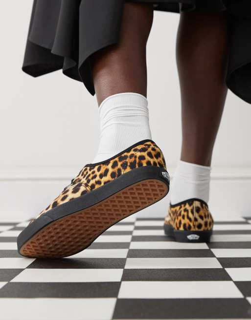 Vans Authentic Lowpro sneakers in leopard print | ASOS