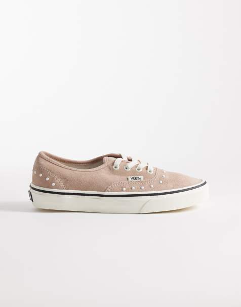 Vans Authentic - Lysebrune sneakers med perler - view 1