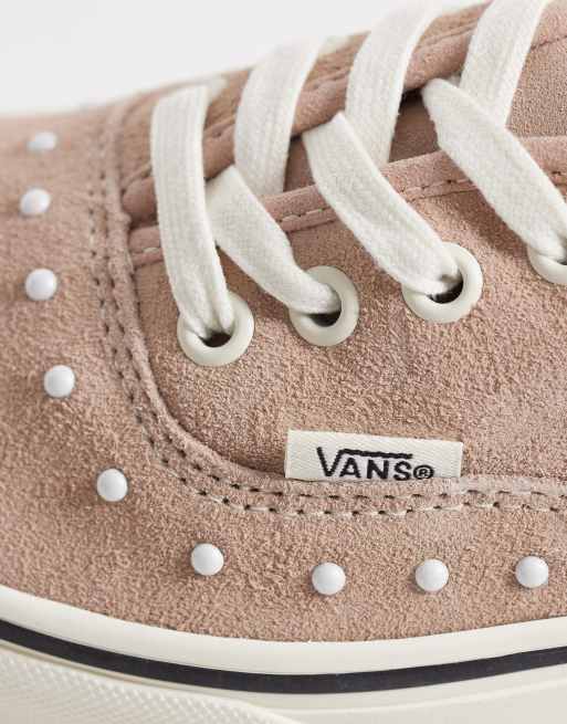 Vans Authentic - Lysebrune sneakers med perler, 4 af 5