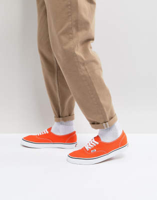 Vans shop orange authentic