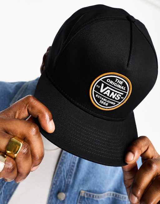 Vans Authentic Original snapback cap in black ASOS