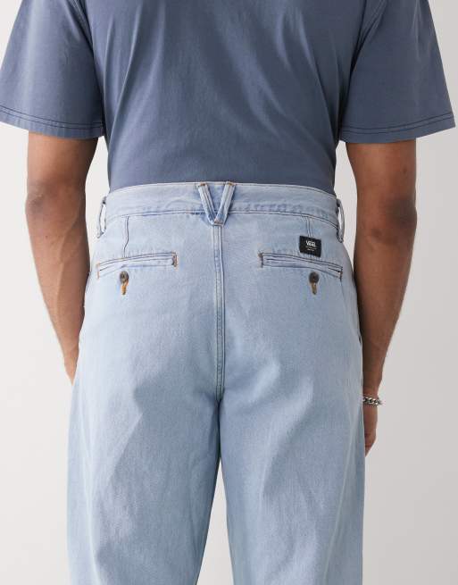Vans Authentic Palmhill loose fit tapered denim jeans in faded blue, 3 of 5