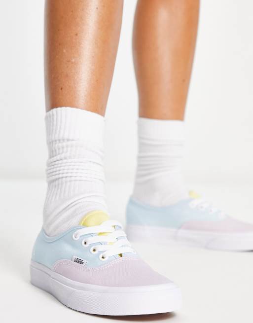 Vans Authentic – Pastellfärgade, blockfärgade sneakers