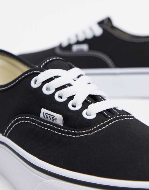 Vans authentic best sale noir platform