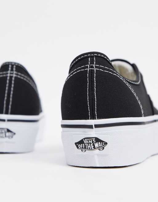 Vans black authentic platform cheap 2.0 trainers