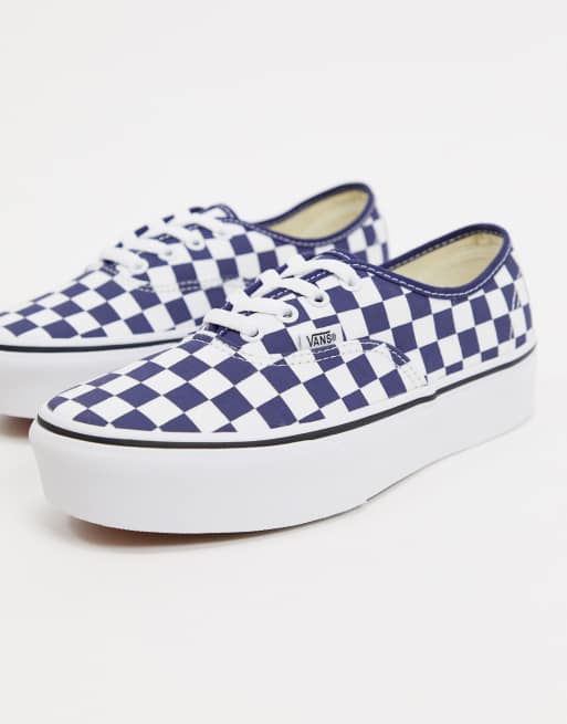 Vans platform femme damier hotsell