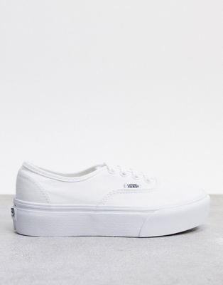 Vans Authentic Platform 2.0 sneaker in true white | ASOS