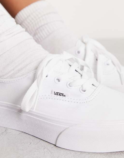 Vans authentic platform 2.0 classic white & cheap true white womens shoes