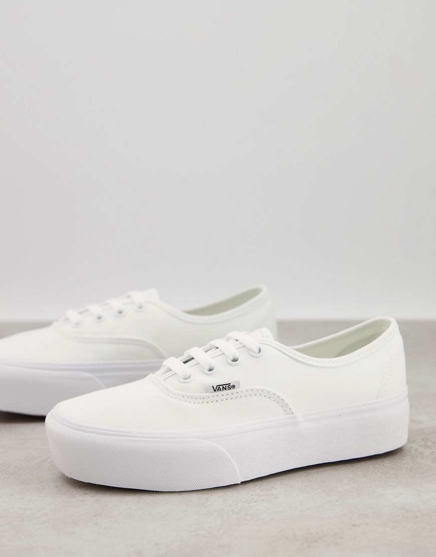 Vans Authentic Platform 2.0 Sneakers In White | ModeSens