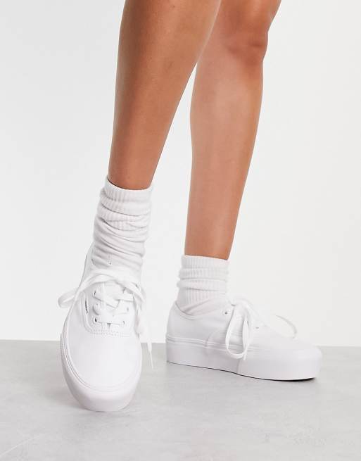 Vans platform 2.0 store white