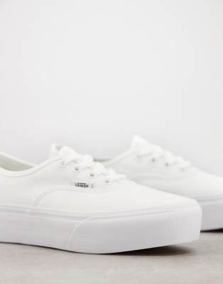 vans authentic platform 2.0 trainers in white