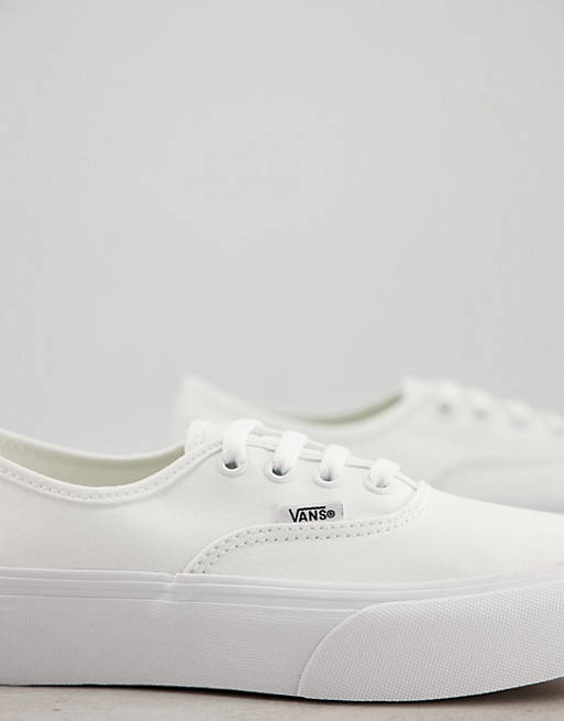 Women Trainers/Vans Authentic Platform 20 trainers in white 