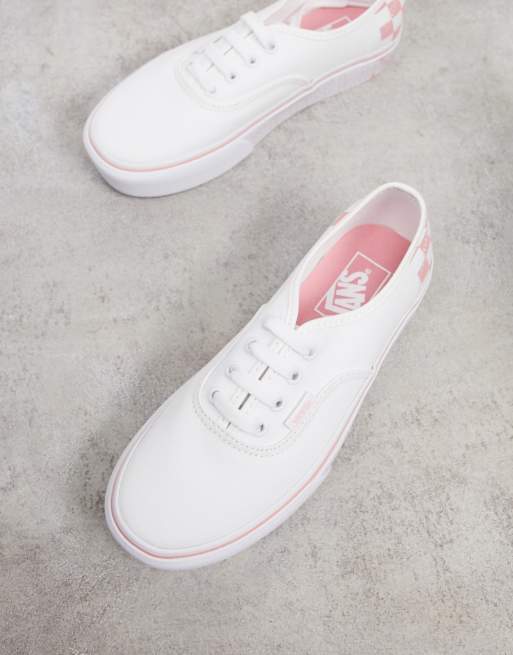 Vans authentic hot sale platform pink