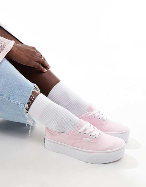 Vans Authentic Platform sneakers in light pink ASOS