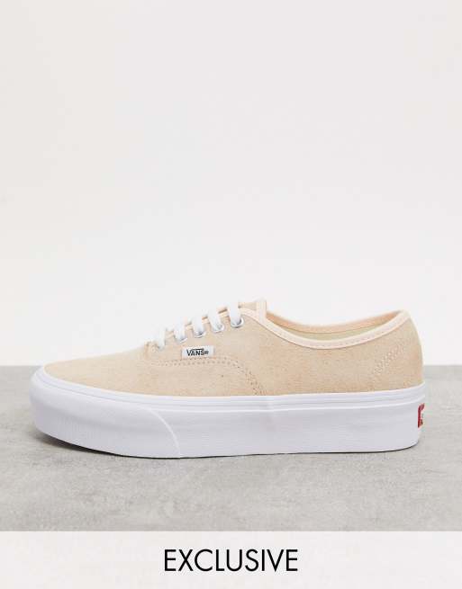 Vans Authentic Platform sneakers beige Exclusive at ASOS | ASOS