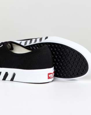 vans authentic plimsolls in black