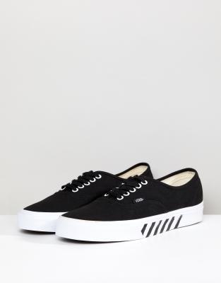 vans authentic plimsolls in black