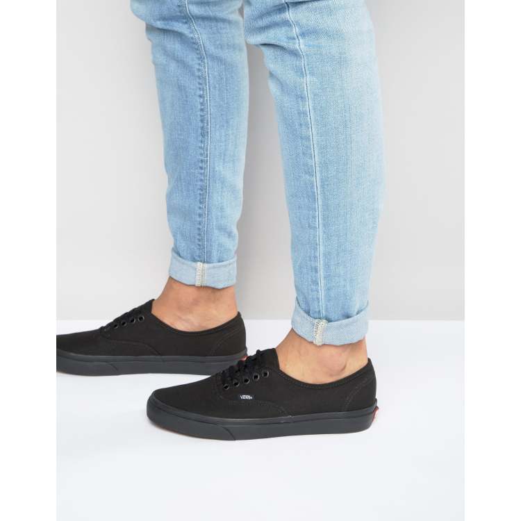 Vans Authentic plimsolls in black vee3bka ASOS