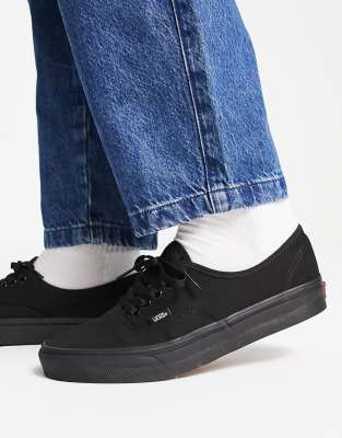 Vans Authentic plimsolls in triple black