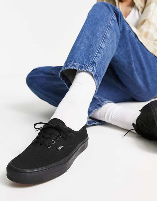 Black vans hotsell shoes with jeans