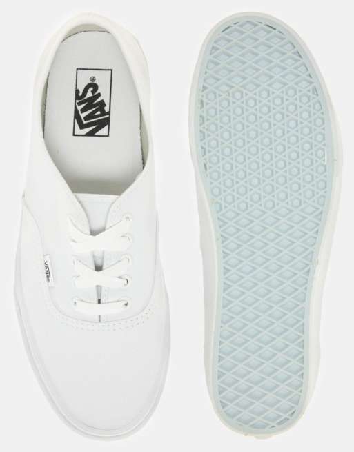 Vans white hot sale plimsolls