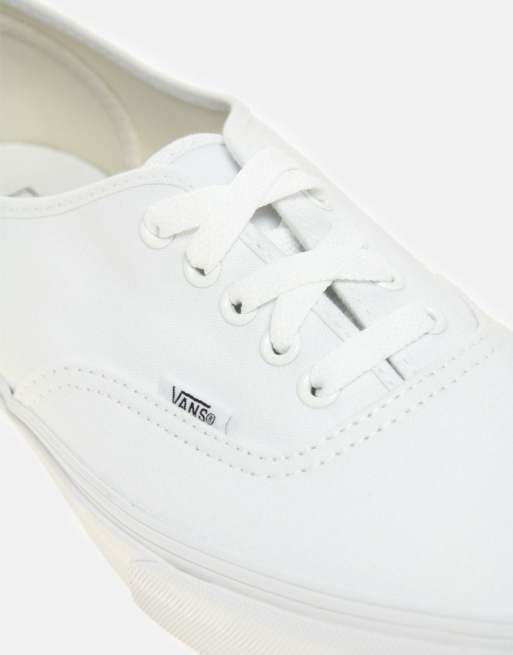 Vans best sale white plimsolls