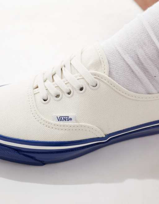 国内配送 VANS PREMIUM AUTHENTIC 44 WHITE/BLUE Vans Authentic premium 44 in white and blue | ASOS