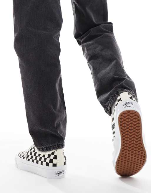 Vans Authentic - Premium Reissue 44 - Sneakers nere e bianche a scacchi, 4 di 5