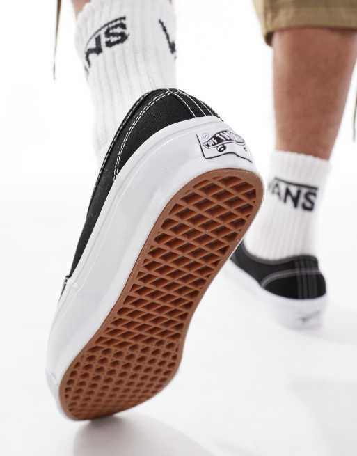 Vans Authentic premium reissue 44 trainers in black/white | ASOS