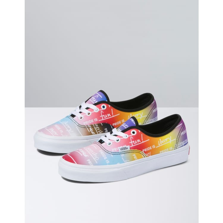 Womens rainbow cheap vans