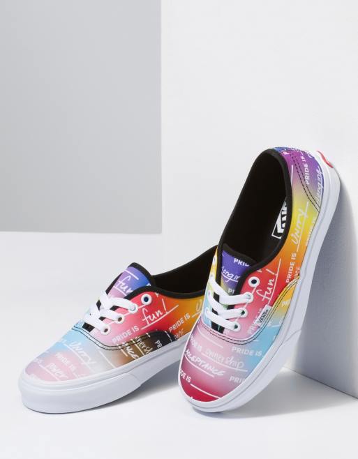 Vans shop with rainbow