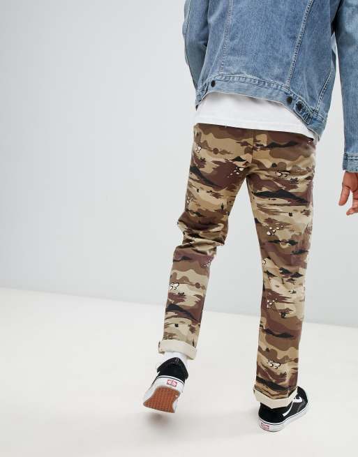 Vans store camo chino