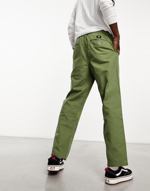 Khaki pants cheap with vans