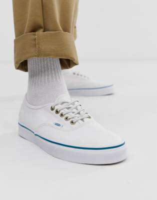 Vans Authentic recycled plastic plimsolls in white ASOS