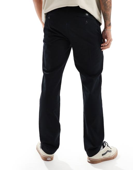 Vans authentic relaxed chino slim fit pants in black, 2 of 5