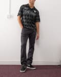 [Vans] Vans authentic relaxed chino slim fit pants in charcoal-Grey W38 Asphalt