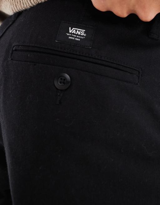 Vans authentic relaxed chino trousers in black, 5 of 5