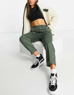 dark green chinos womens