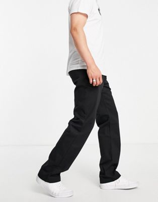 Vans Authentic relaxed fit chino trousers in black - ASOS Price Checker