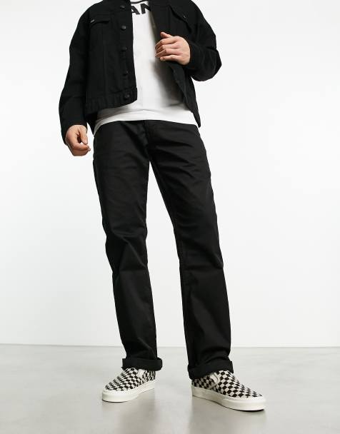 Vans Authentic - Ruimvallende chinobroek in zwart - view 1