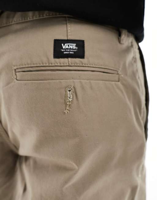 Vans Authentic - Ruimvallende chinobroek met losse pasvorm in taupe, 3 van 5