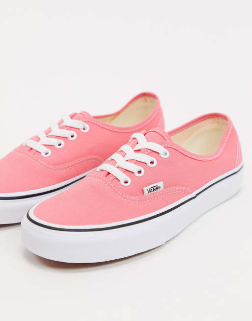 Pink and shop white vans shoes